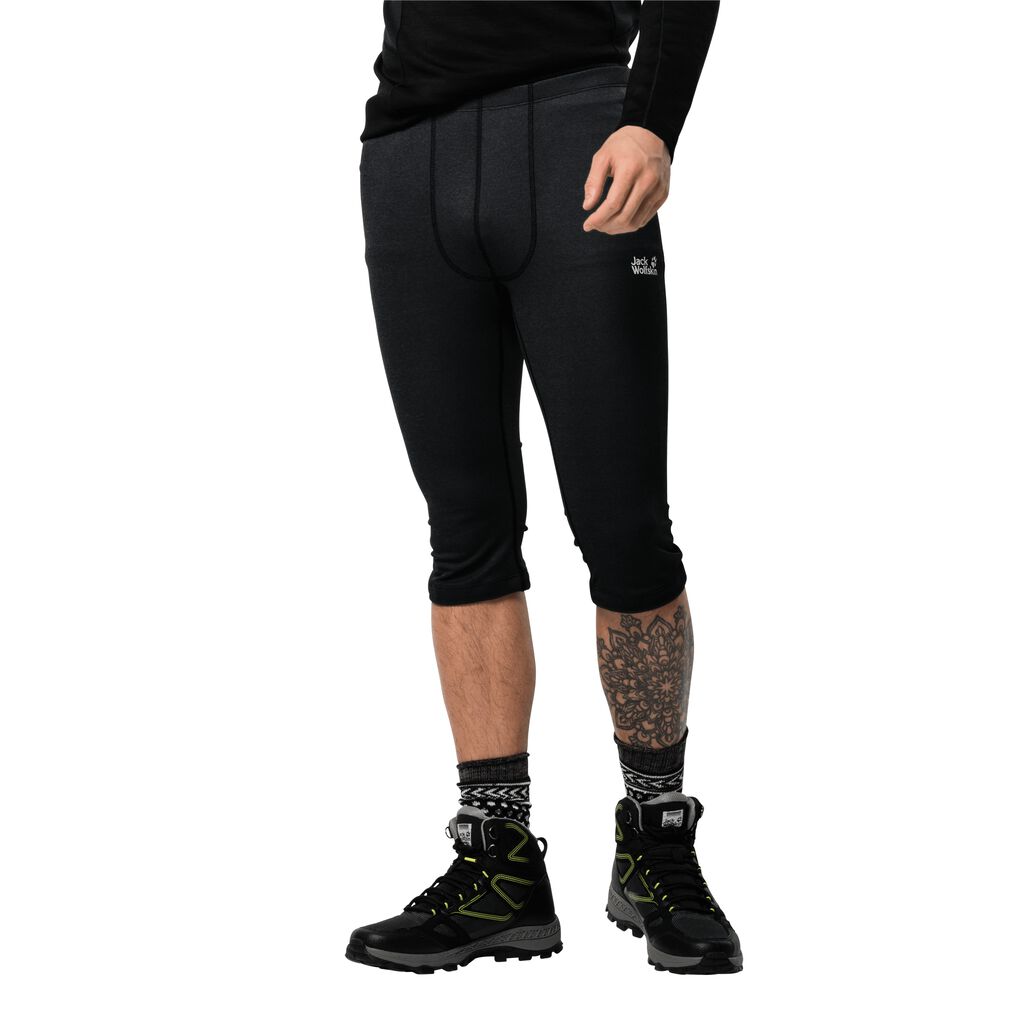 Jack Wolfskin SKY RANGE 3/4 Pantalons Homme Noir - GUVYCPK-03